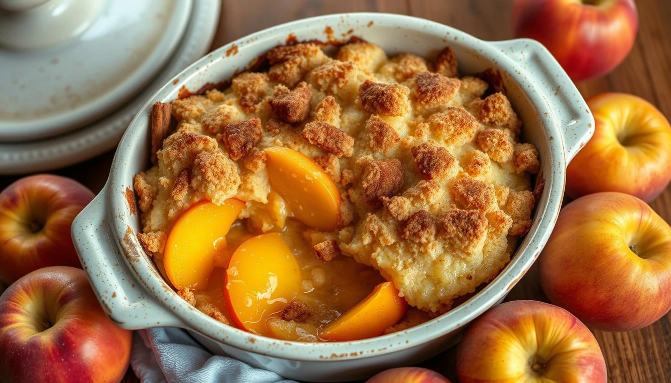 easy peach cobbler with cake mix