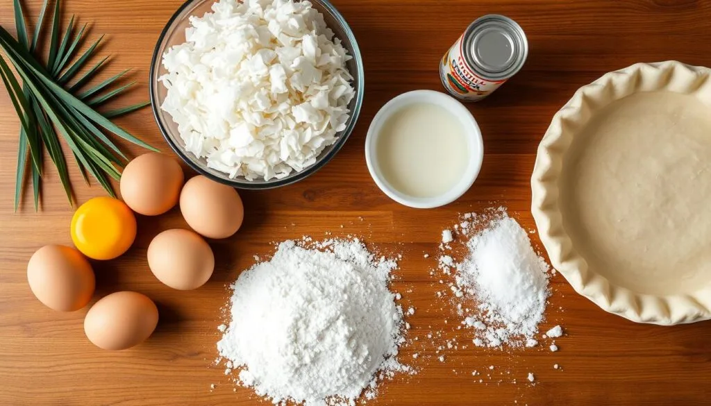 ingredients for coconut pie