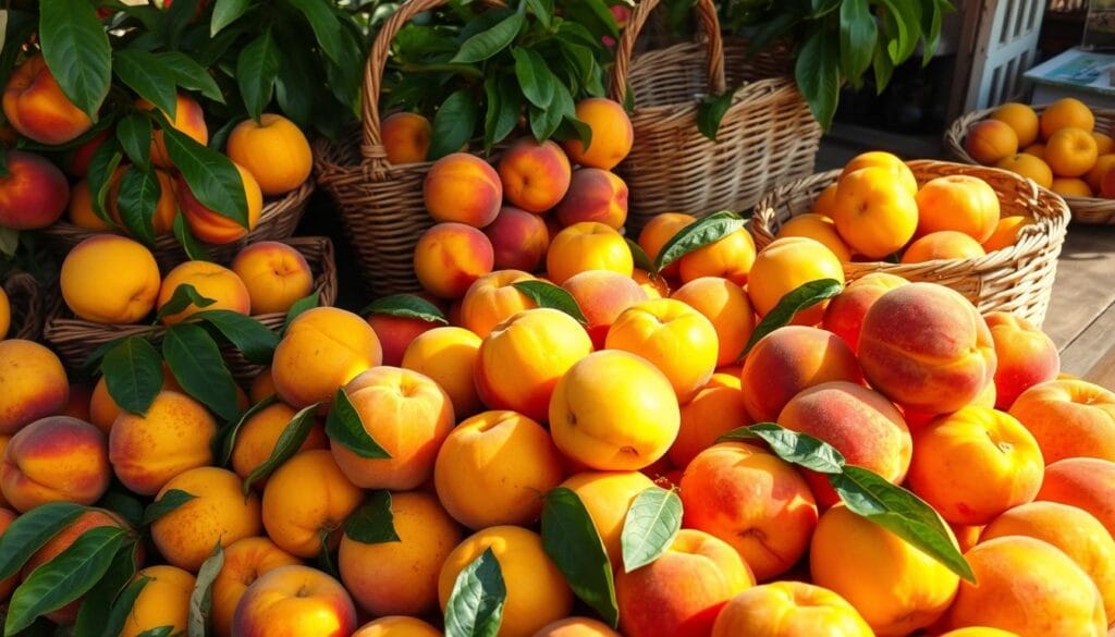 Choosing peaches for a perfect peach dessert Choosing peaches for a perfect peach dessert