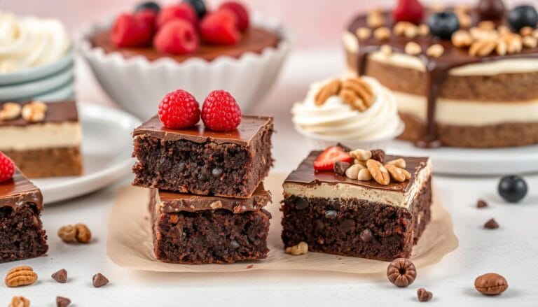 brownie and cake mix combined