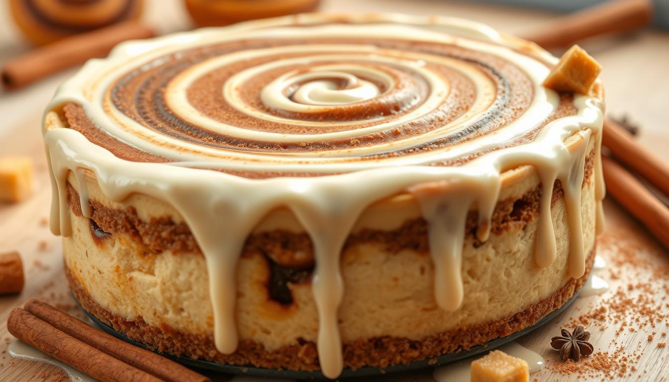 cinnamon roll cheesecake