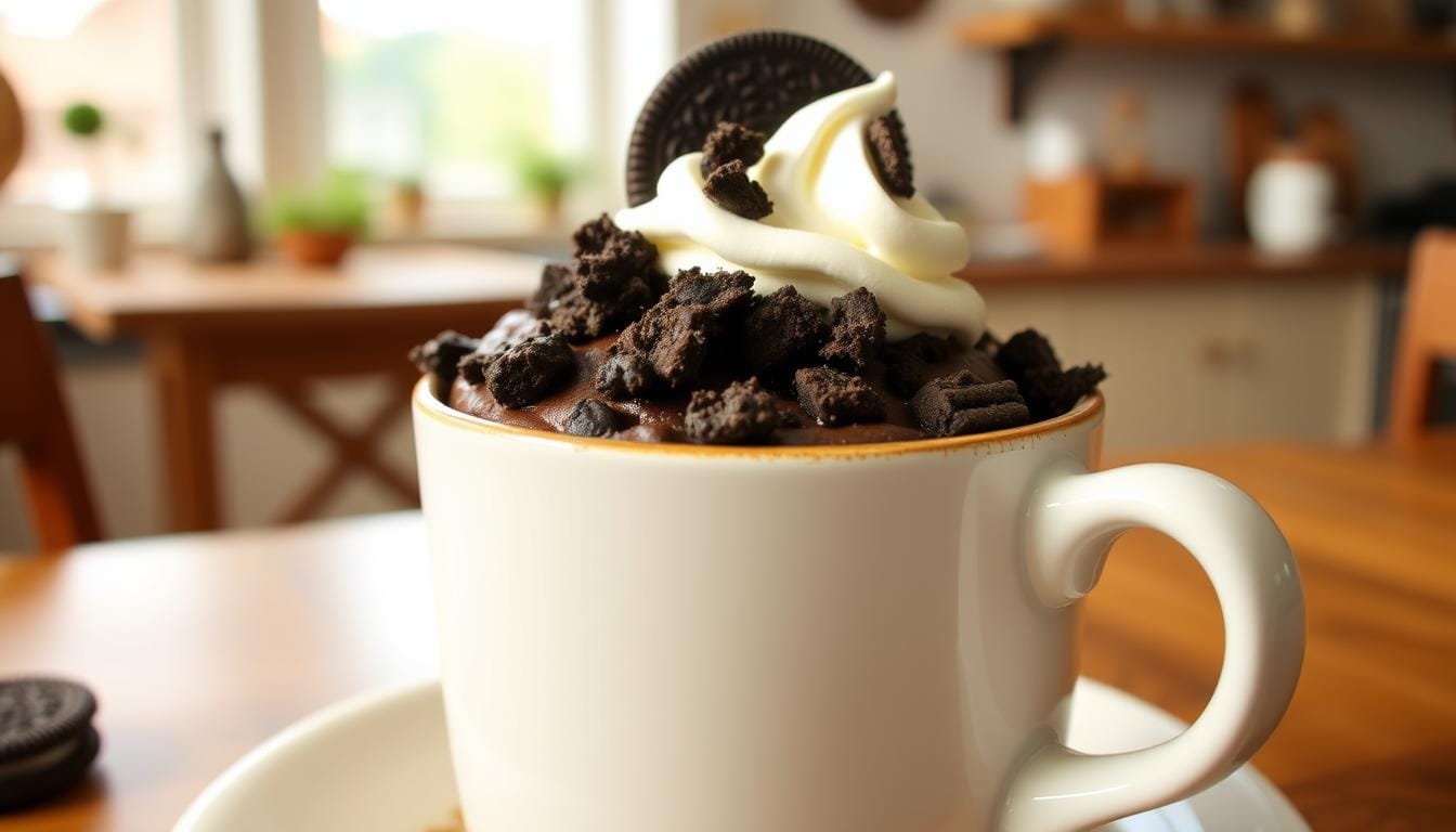 how to make oreo mug cake
