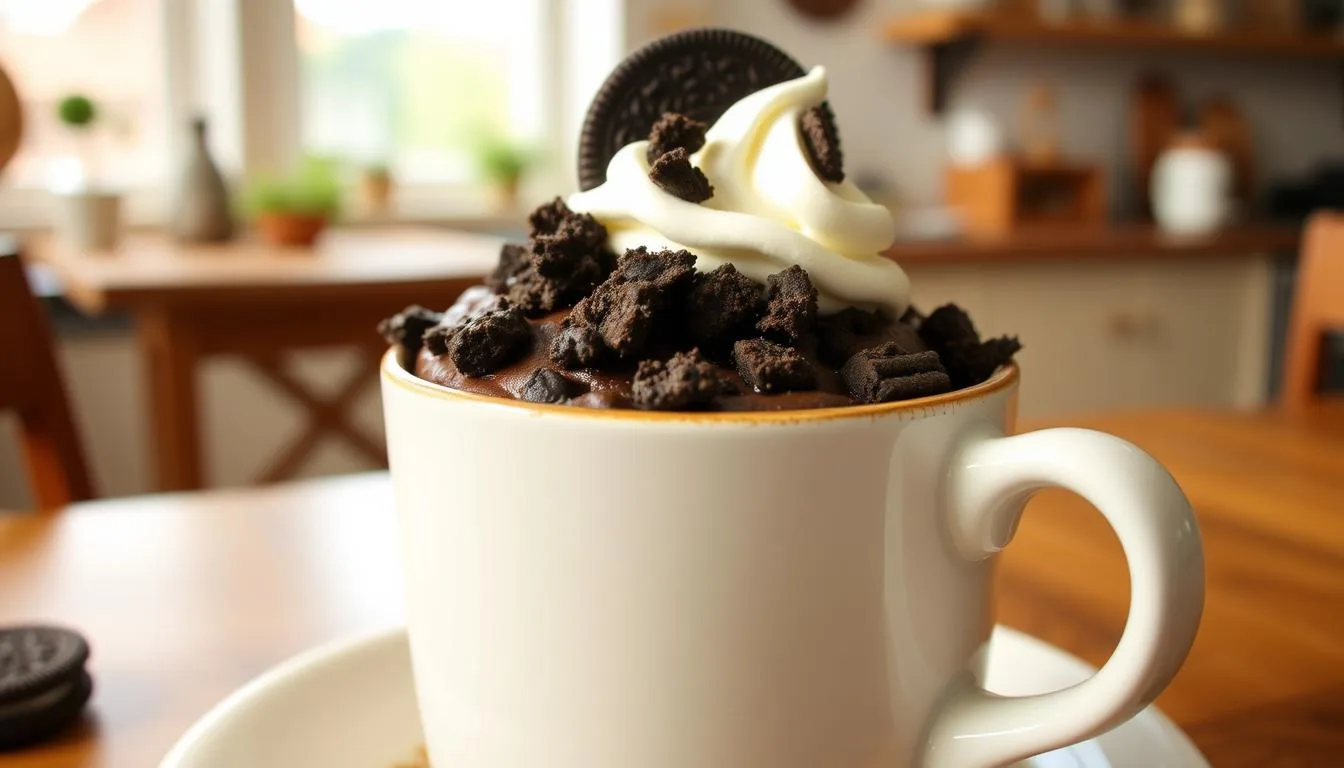 how to make oreo mug cake