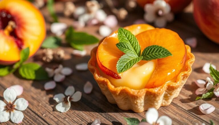 peach mini tart