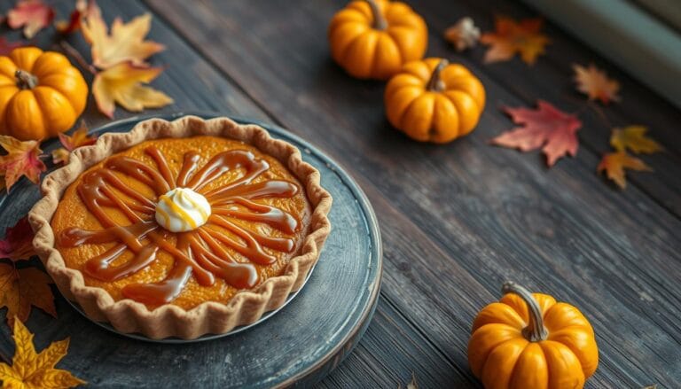 pumpkin and caramel pie