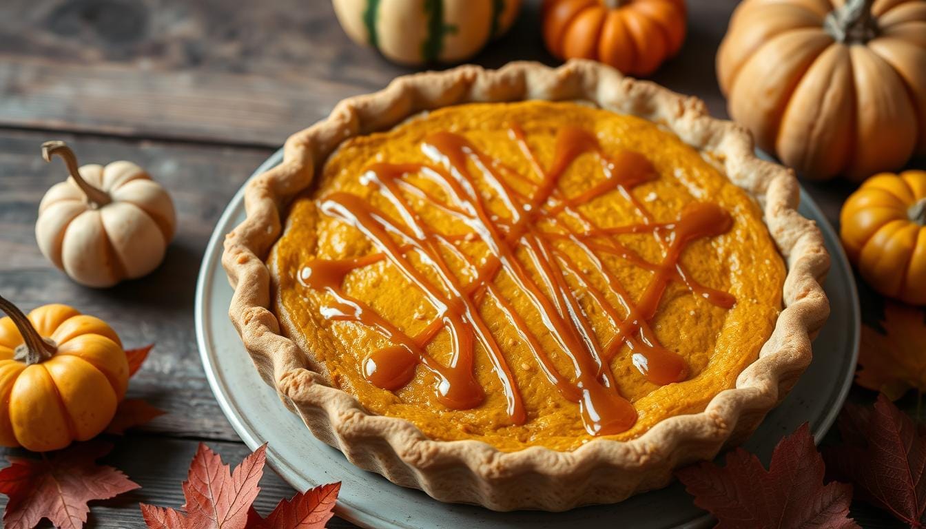 salted caramel pumpkin pie