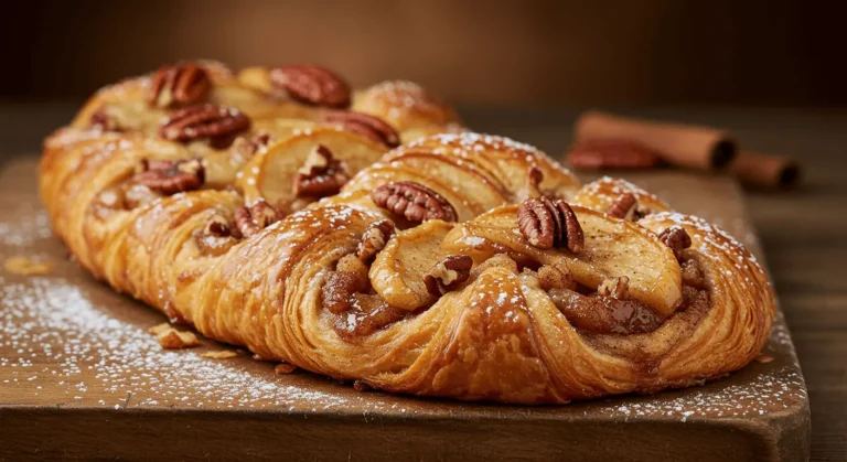 recipe for apple and pecan danish pastry tart​