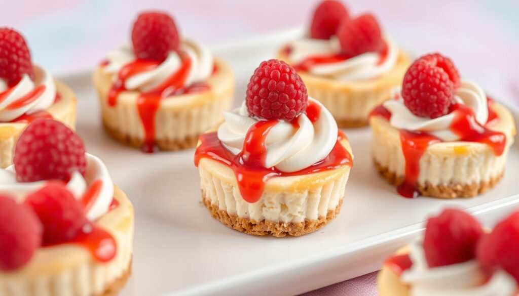 Mini Raspberry Cheesecakes