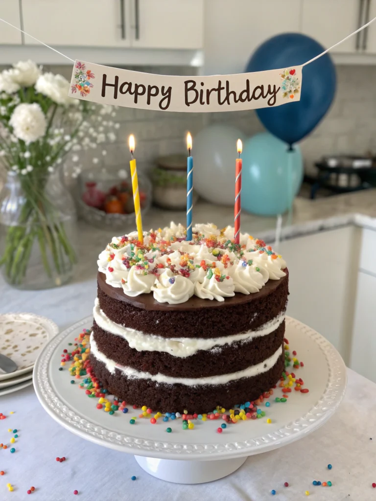 Birthday cake for husband