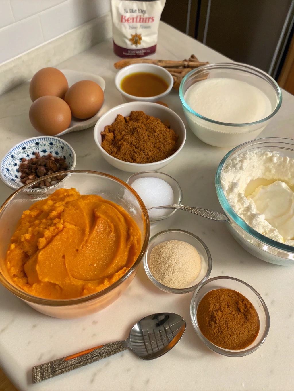 Ingredients for Pumpkin Cheesecake Recipe
