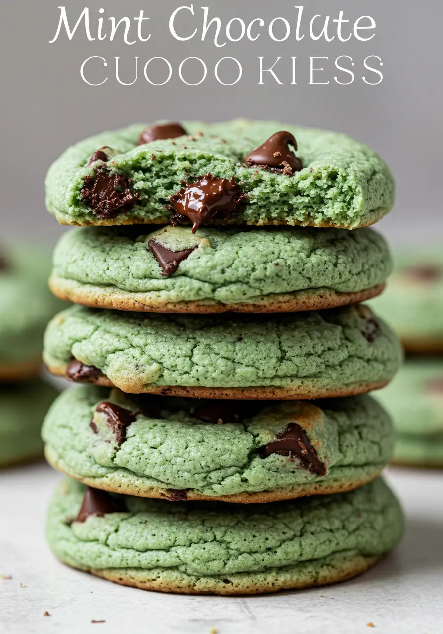 recipe for mint chocolate pudding cookies